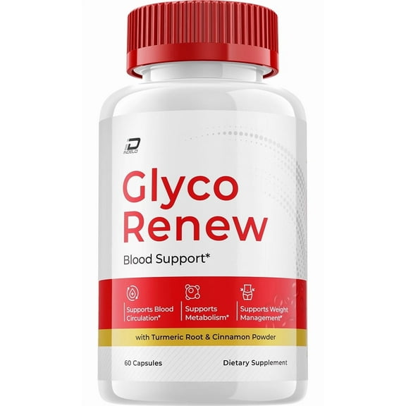 Glyco Renew Blood Support Capsules, GlycoRenew Advanced Supplement, All Natural Formula to Maintain Healthy Levels, Maximum Strength Daily Formula, Glyco Renew Capsules Reviews (60 Capsules)