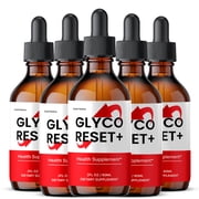 Glyco Reset Drops Liquid Supplement, GlycoReset Supplement, All Natural Formula, 60 mL 5 Pack