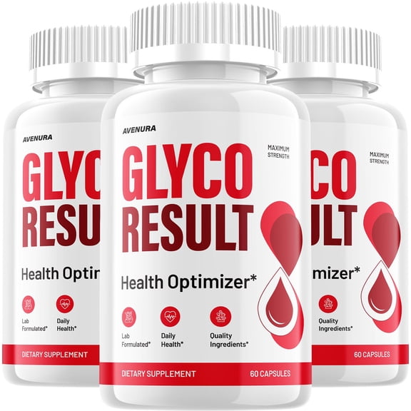 Glyco Result Capsules GlycoResult Natural Blend Glycogen Formula for Health Support, 3 Pack, 180 Capsules