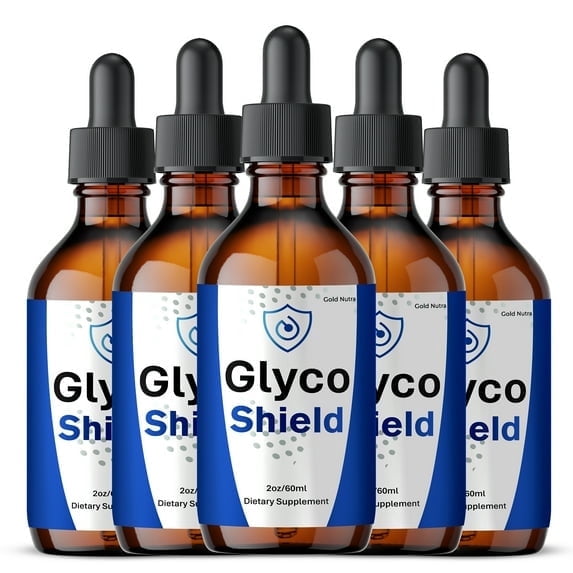 Glyco Shield Drops, GlycoShield All Natural Supplement, Maximum Strength Formula, Liquid Extract 5 Months Supply (5 Pack)