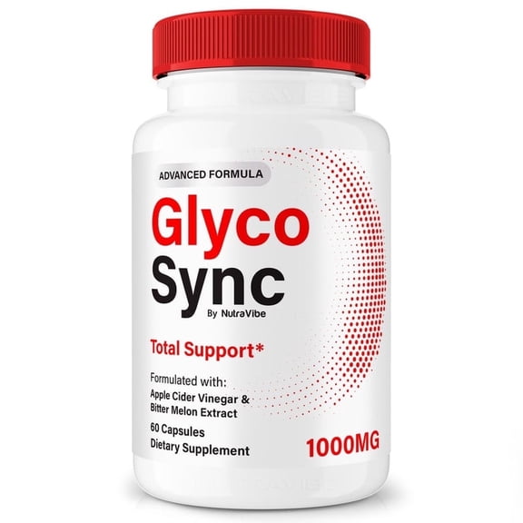 Glyco Sync – Original Formula with a Clean Blend to Support Healthy Circulation, Natural Energy & Balanced Levels | Just 2 Easy-to-Swallow GlycoSync Pills Daily (60 Capsules)