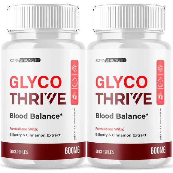 Glyco Thrive Blood Support Pills Advanced Formula Vitamin Supplement GlycoThrive 120 Capsules