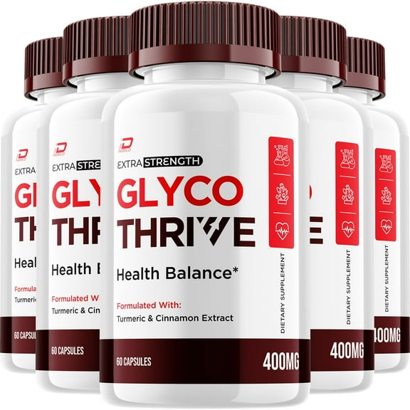 Glyco Thrive Capsules GlycoThrive Natural Blend Glycogen Support, 5 Pack, 300 Capsules