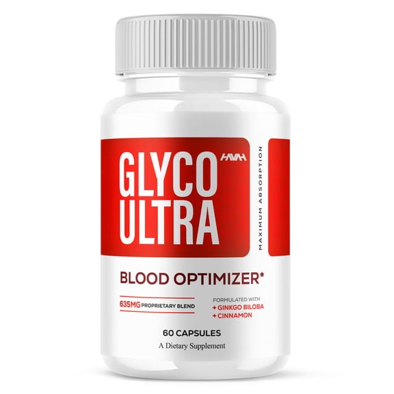 Glyco Ultra Blood Optimizer Capsules, GlycoUltra Advanced Formula Support Supplement (60 Capsules)