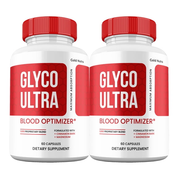Glyco Ultra Capsules, GlycoUltra Pills Glycogen Support Supplement Maximum Strength, 30 Day Supply (2 Pack)