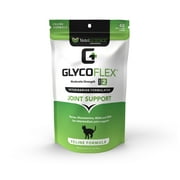 GlycoFlex 2 Feline, Hip and Joint Supplement for Cats, Chicken Flavor, 60 Bite Sized Chews