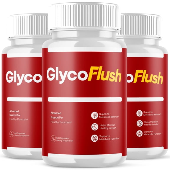 GlycoFlush Blood Balance Support Pills Advanced Formula Vitamin Supplement Glyco Flush 180 Capsules