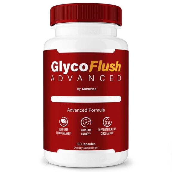 GlycoFlush  Original Formula with a Clean Blend to Support Healthy Circulation, Natural Energy & Balanced Levels | Just 2 Easy-to-Swallow Pills Daily (60 Capsules)