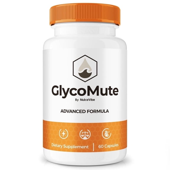 GlycoMute Original Formula with a Clean Blend to Support Healthy Circulation, Natural Energy & Balanced Levels | Just 2 Easy-to-Swallow Pills Daily (60 Capsules)