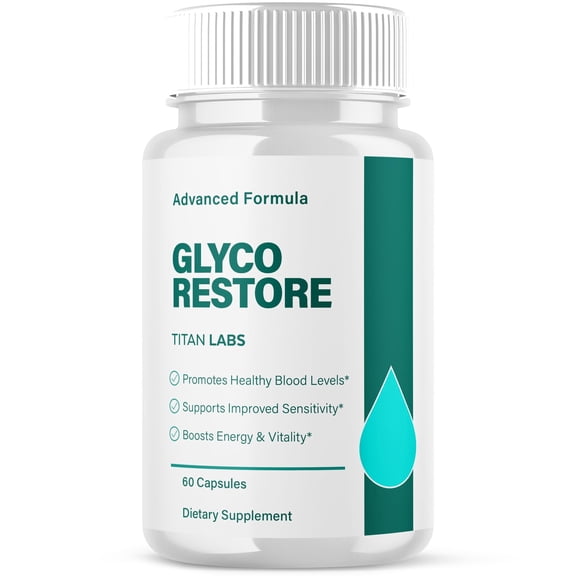 GlycoRestore Advanced Formula Blood Support for Health and Wellness 60 Capsules