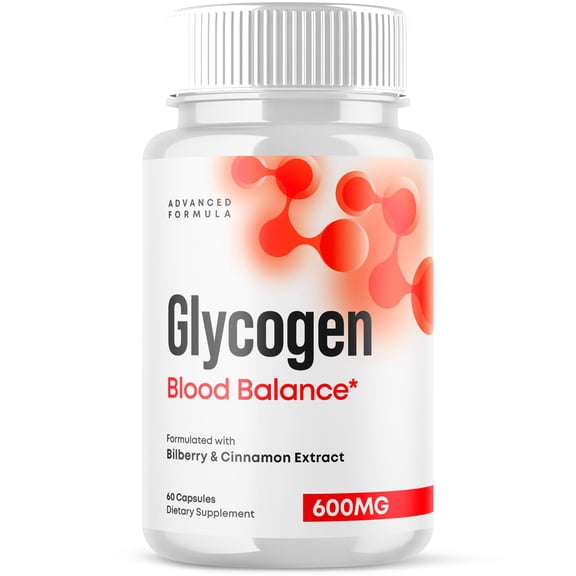 Glycogen Blood Balance Complex Capsules Natural Support Formula 60 Capsules