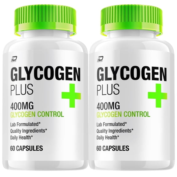 Glycogen Plus Capsules – GlycogenPlus Pills Advanced Supplement, All Natural, Glycogen Plus Maximum Strength Formula, Glycogen Support, 2 Pack, 120 Capsules