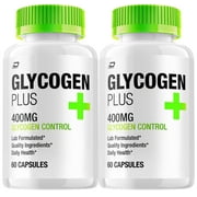 Glycogen Plus Capsules   GlycogenPlus Pills Advanced Supplement, All Natural, Glycogen Plus Maximum Strength Formula, Glycogen Support, 2 Pack, 120 Capsules