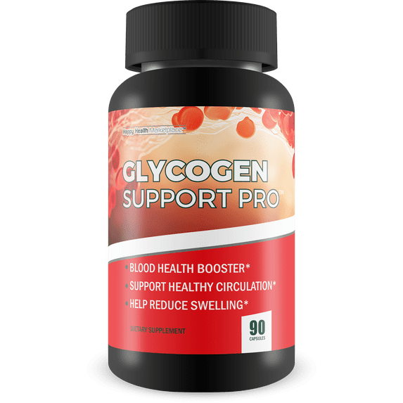 Glycogen Support Pro - Our Best Pancreas Support Antioxidant Blood Health Blood Circulation Supplements - Blood Supplement W/Magnesium Turmeric Vitamin D Vitamin C D Zinc Blood Balance Blood Booster