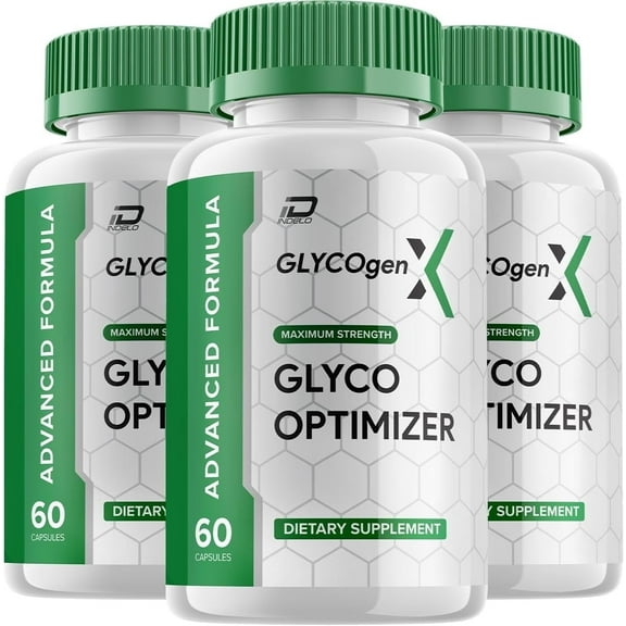 GlycogenX Glyco Optimizer Capsules Supplement - GlycogenX Optimizer Advanced Formula, Glycogen X Supplement, GlycogenX Booster Reviews, Maximum Strength Glycogen Supplement 3 Pack - 180 Capsules
