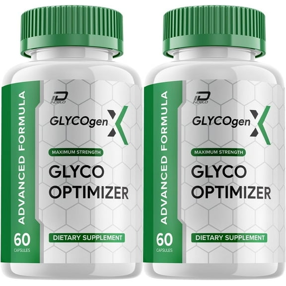 GlycogenX Glyco Optimizer Capsules Supplement - GlycogenX Optimizer Advanced Formula, Glycogen X Supplement, GlycogenX Booster Reviews, Maximum Strength Glycogen Supplement 2 Pack - 120 Capsules