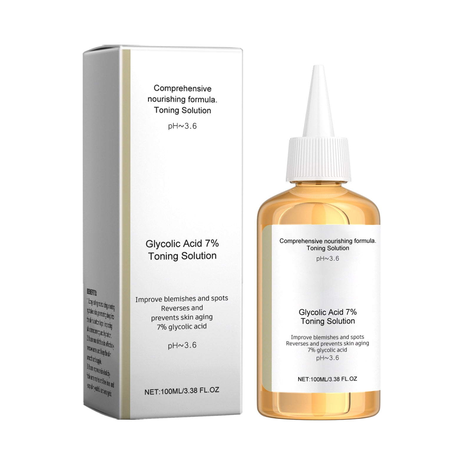 Glycolic Acid 7% Moisturizing Toner - Acne Treatment & Pore Minimizing ...