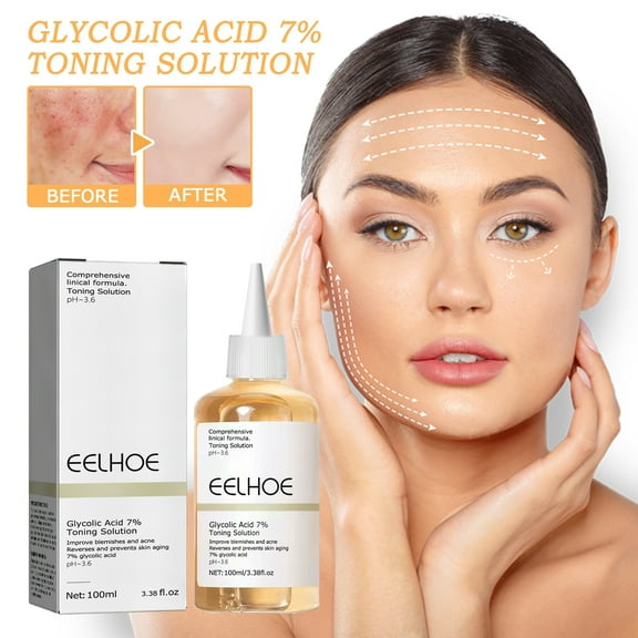 Glycolic Acid Toner for Acne Removal, Fading Acne Marks, and Moisturizing Skin Toner