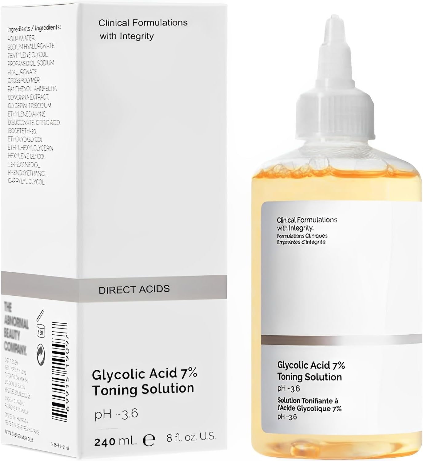 Glycolic Acid Toning Solution, 240ML Glycolic Acid 7% Toner ...