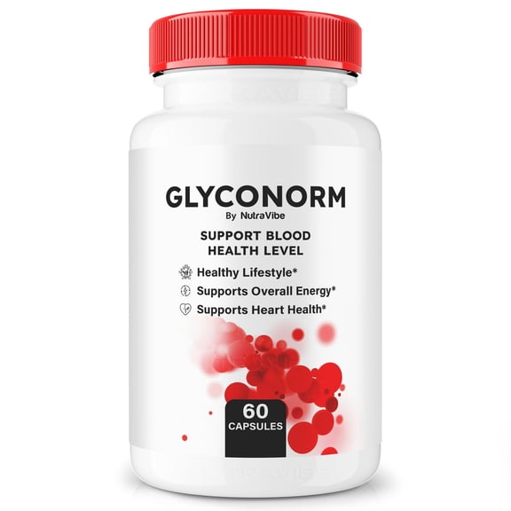 Glyconorm - Official All-Natural Blood Support Formula, Premium Pills to Support Healthy Lifestyle and Maintain Stable Levels, Blood Vessel Cleaner, Glyco Norm Reviews (60 Capsules)