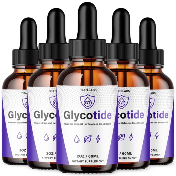 Glycotide Advanced Formula Drops Blood Balance Support Supplement Glyco Tide 150 Servings