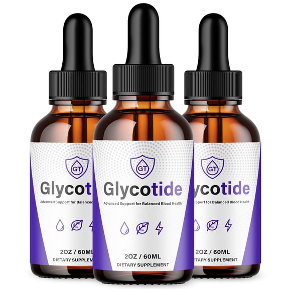 Glycotide Advanced Formula Drops Natural Support Supplement 90 Servings