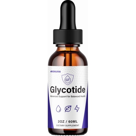 Glycotide Liquid Drops – Glyco Tide Drops Advanced Formula Natural Blend Supplement for Health, 1 Pack, 1 Month Supply