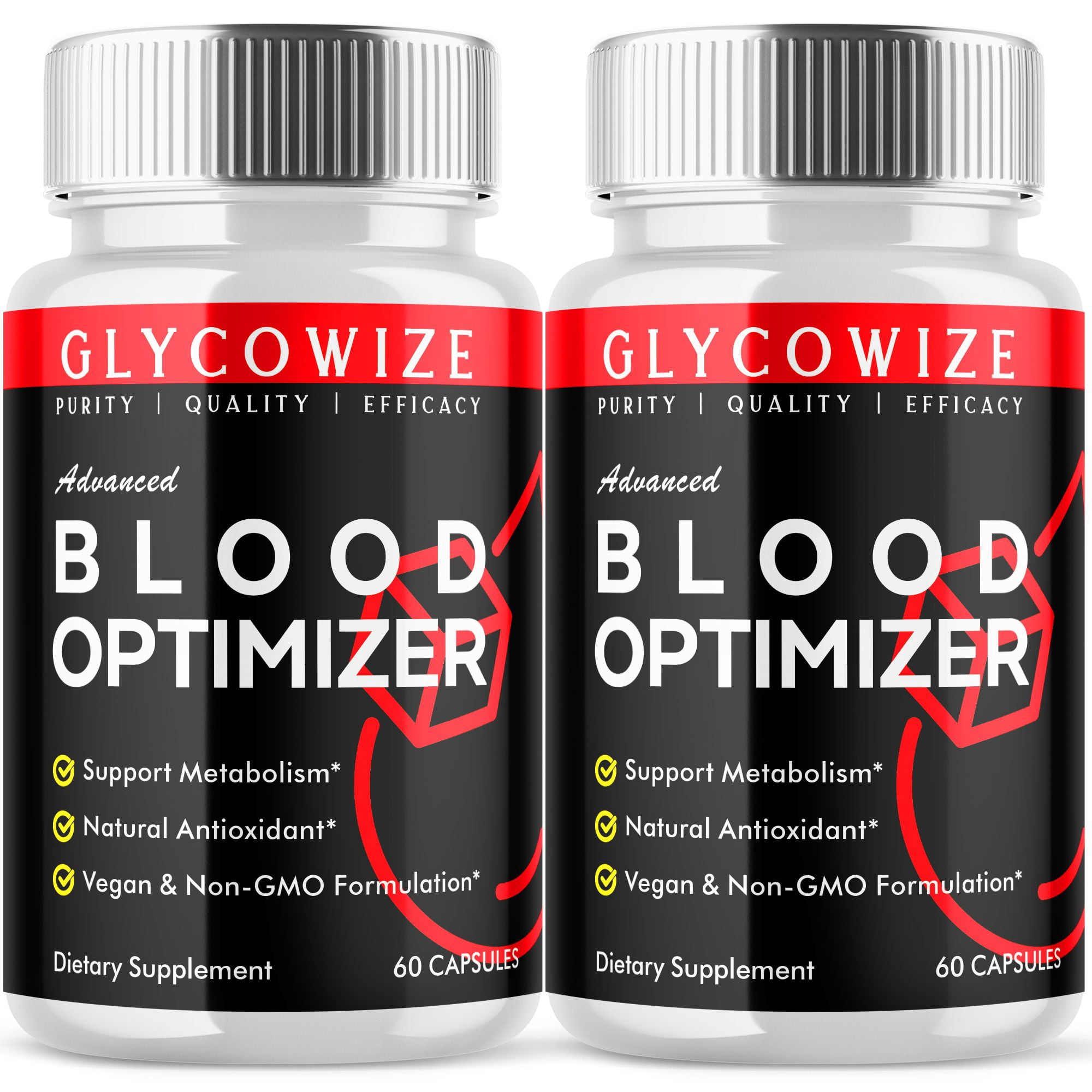 Glycowize Advanced Blood Optimizer Pills Natural Glycogen Support 120 Capsules