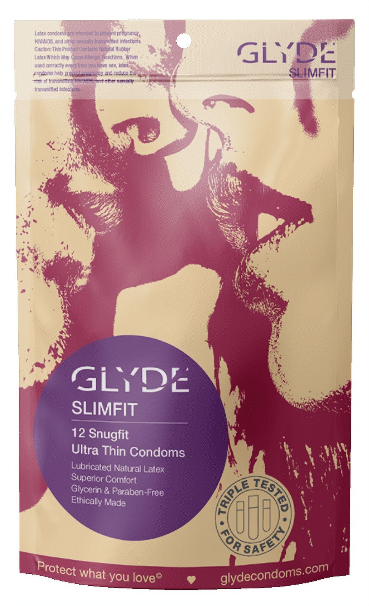 Glyde SLIMFIT Snug-fit Condoms: Non-toxic, FDA Approved, Barely-there Feel  - Walmart.com