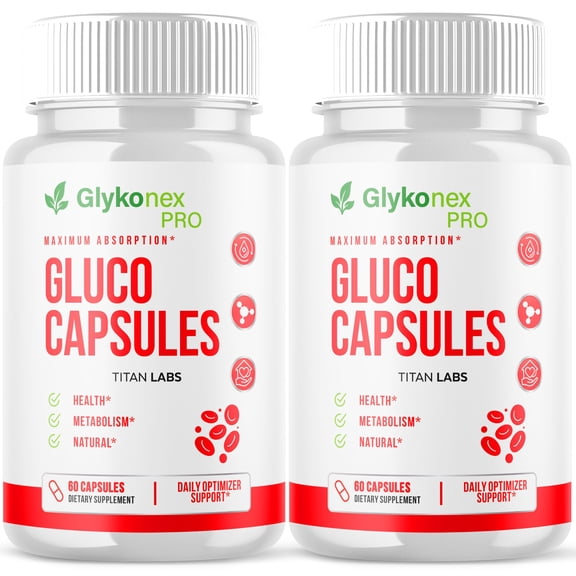 Glykonex Pro Advanced Formula Blood Support for Health and Wellness Glyko Nex Pro 120 Capsules