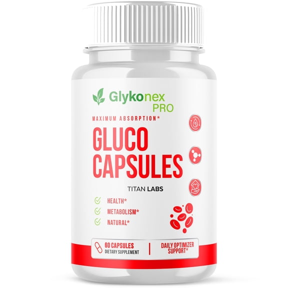 Glykonex Pro Advanced Formula Blood Support for Health and Wellness Glyko Nex Pro 60 Capsules