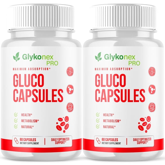 Glykonex Pro Blood Balance Support Pills Advanced Formula Vitamin Supplement GlykonexPro 120 Capsules