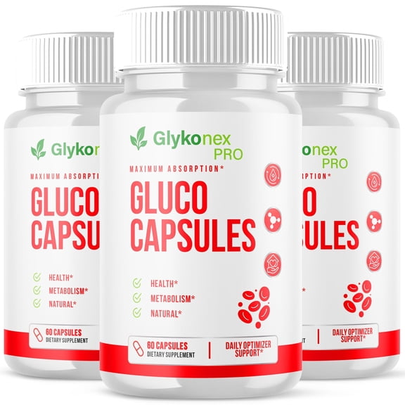 Glykonex Pro Blood Balance Support Pills Advanced Formula Vitamin Supplement GlykonexPro 180 Capsules