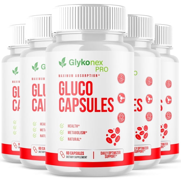 Glykonex Pro Blood Balance Support Pills Advanced Formula Vitamin Supplement GlykonexPro 300 Capsules