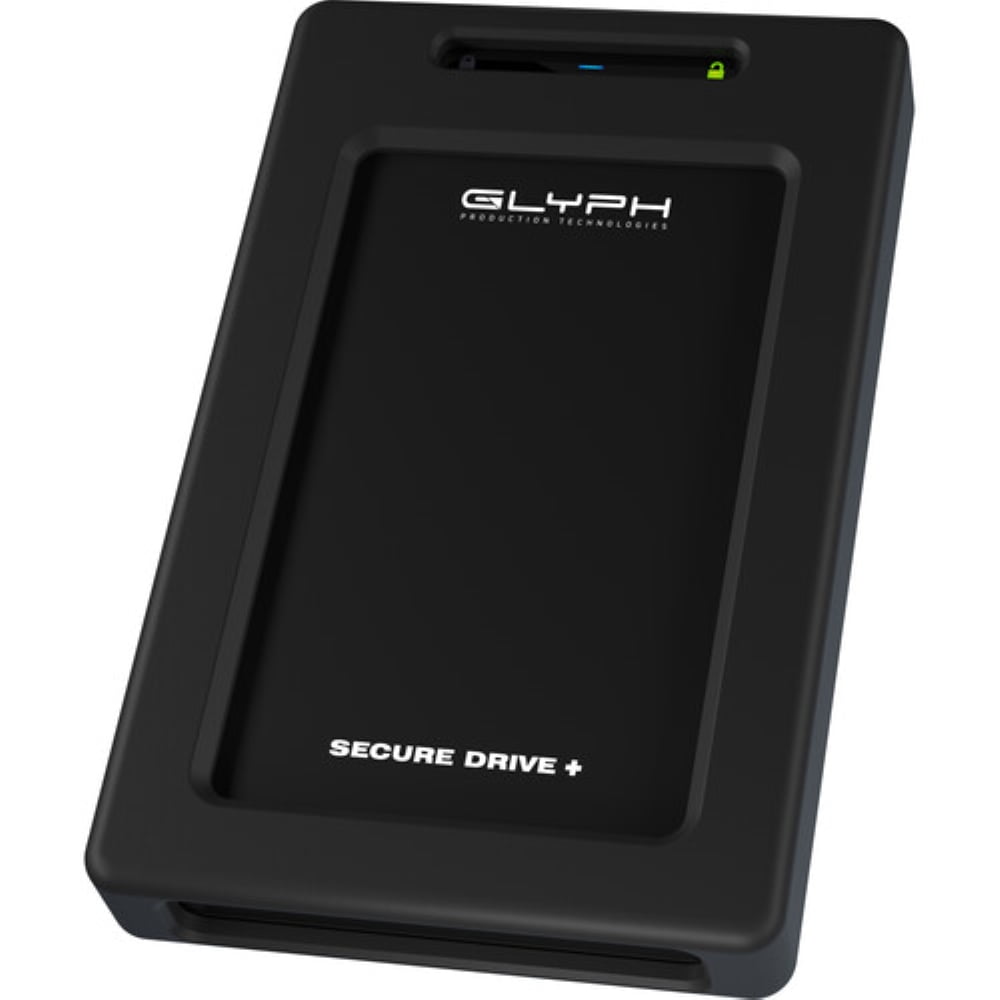 Glyph SecureDrive Plus 2TB Encrypted Solid State Drive with Bluetooth, Rugged Construction, Portable Size, and USB 3.2 Interface (Black)