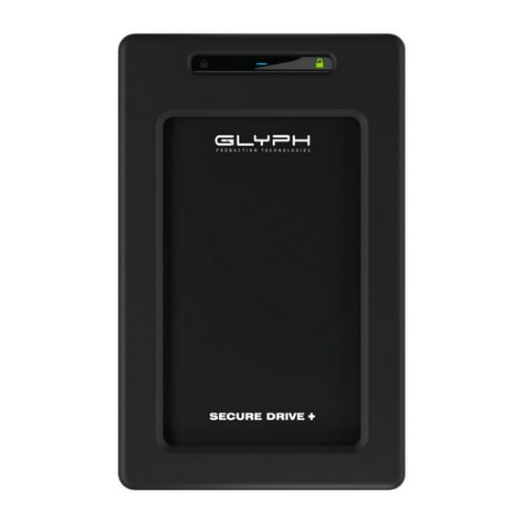 Glyph SecureDrive Plus 4TB Encrypted Solid State Drive with Bluetooth, Rugged Construction, Portable Size, and USB 3.2 Interface (Black)