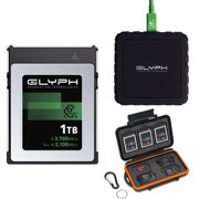 Glyph Technologies Capture+ 1TB CFexpress 4.0 Type-B Memory Card, Bundle with Memory Card Reader