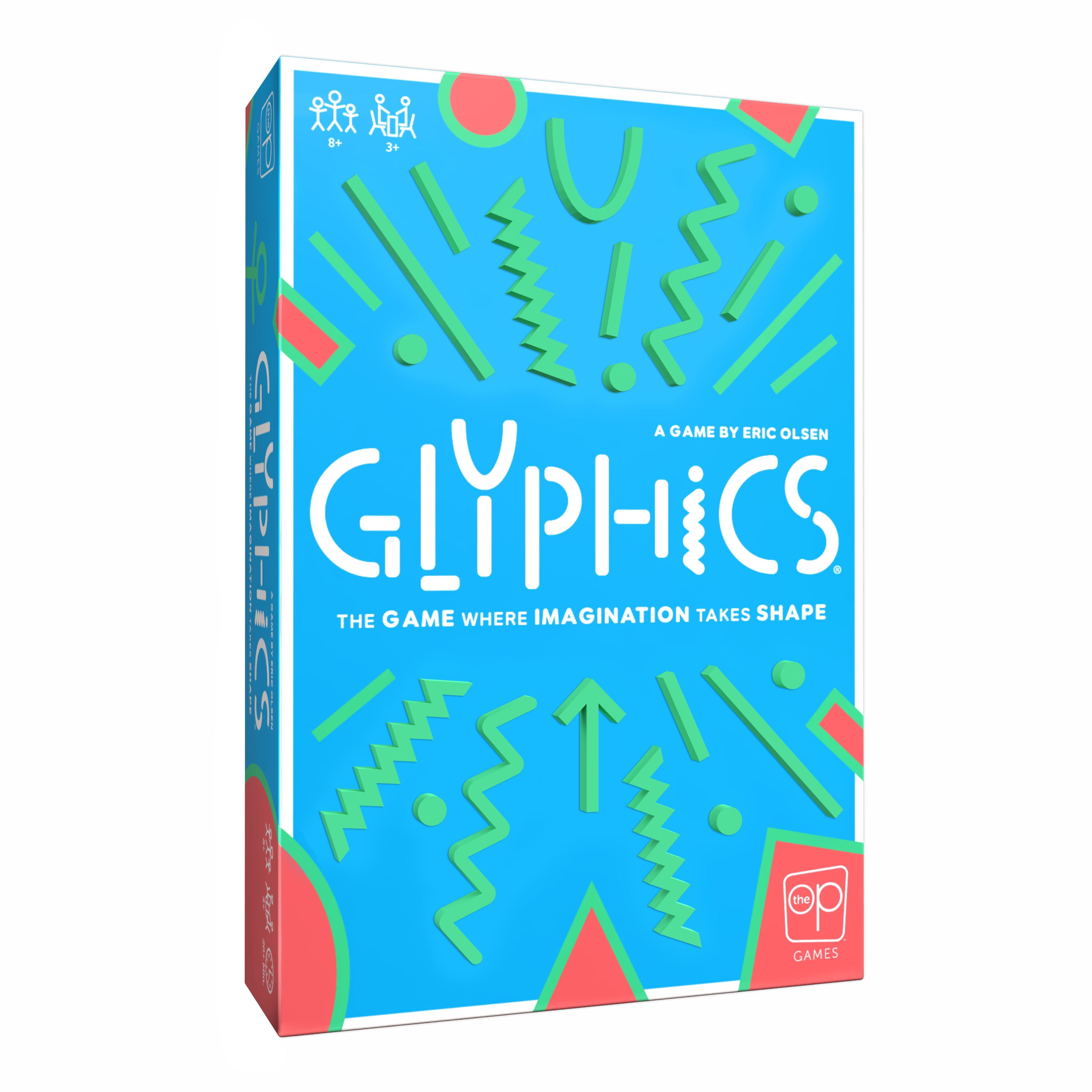 Glyphics®, Creative Family Party Game, Use Shapes and Get Everyone to Guess The Words on Your Card, Fast & Fun Abstract Guessing Word Game by The Op Games
