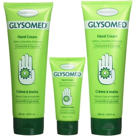 Glysomed Hand Cream Combo 3 Pack (2 X Large Tube 250ml/8.5 Fl Oz + 1 X Purse Size 50ml/1.7 Fl Oz)