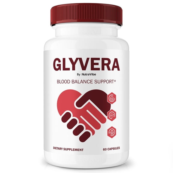 Glyvera  Original Formula with a Clean Blend to Support Healthy Circulation, Natural Energy & Balanced Levels | Just 2 Easy-to-Swallow Pills Daily (60 Capsules)