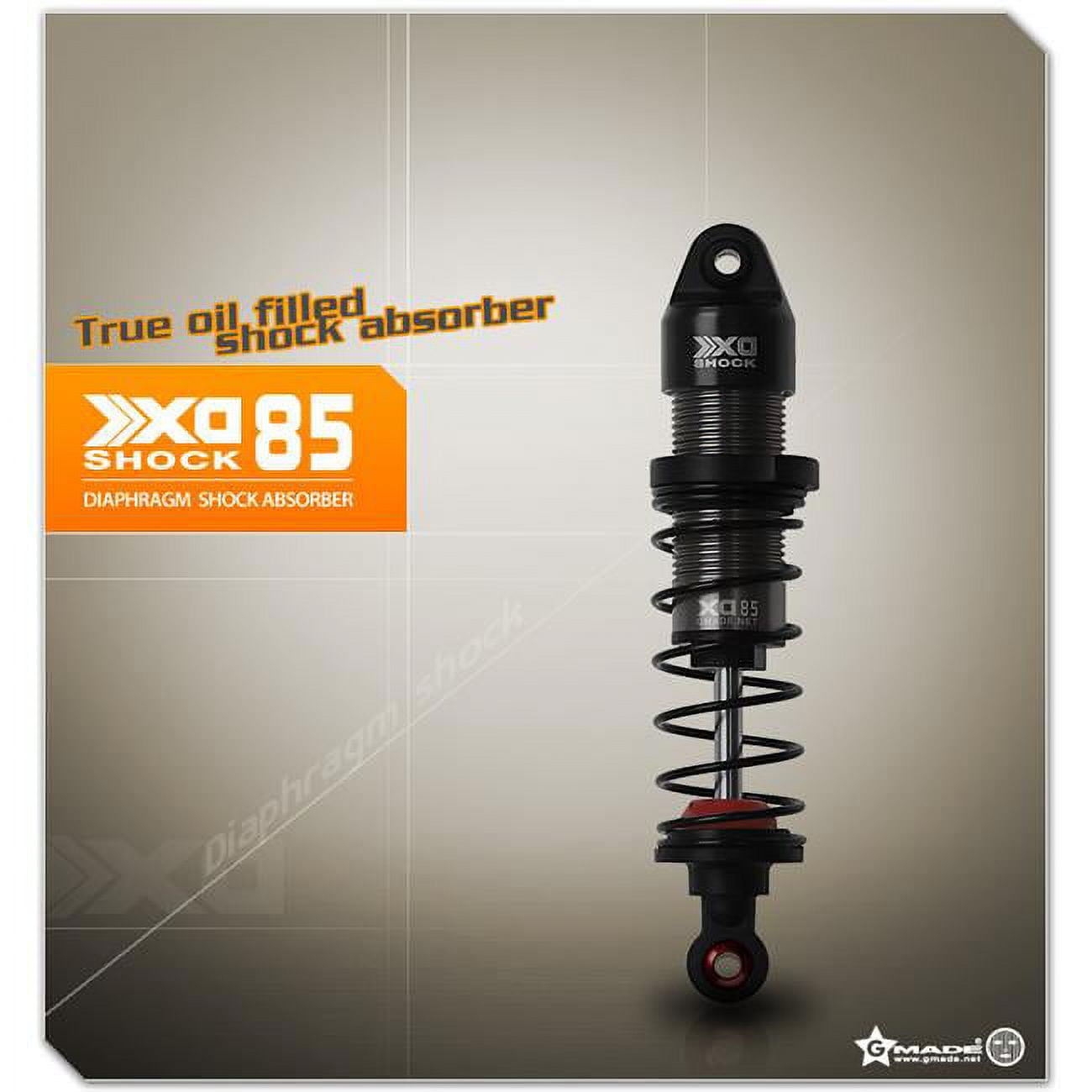 G-Made 55mm XD Diaphragm Shock - CNC Aluminum Shock For 1/10 Scale RC Cars (Like Tamiya TT01)