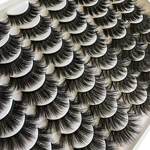 Gmagictobo Fluffy Eyelashes 20MM Dramatic Wholesale Faux Mink Lashes Pack 6 Styles 30 Pairs 8D Thick False Eyelashes Makeup Eye Lashes Bulk