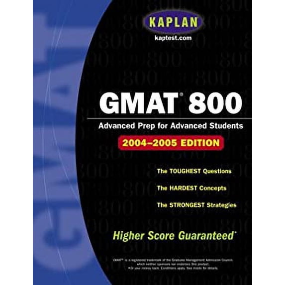 Pre-Owned Kaplan GMAT 800 (Paperback) 0743241177 9780743241175