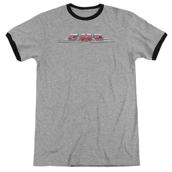GMC Chrome Logo Adult Ringer-Heather Black