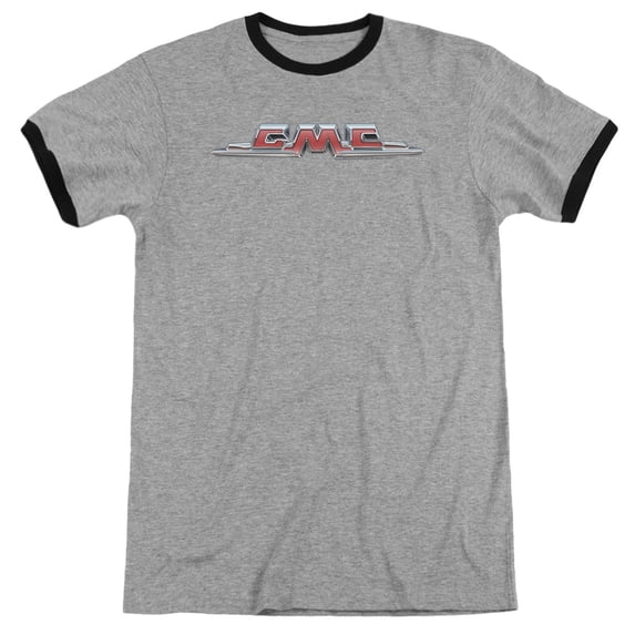 GMC Chrome Logo Adult Ringer-Heather Black