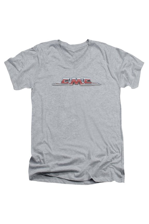 Gmc - Chrome Logo - Slim Fit V Neck Shirt - Small