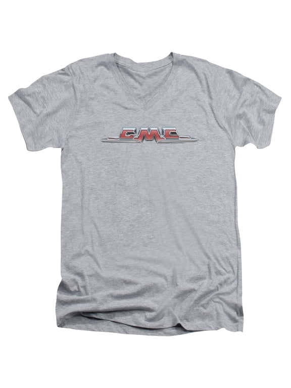 Gmc - Chrome Logo - Slim Fit V Neck Shirt - X-Large