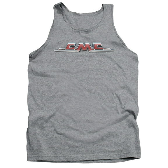 Trevco Sportswear GMC100-TK-5 GMC Chrome Logo Adult Tank Top, Athletic Heather - 2X