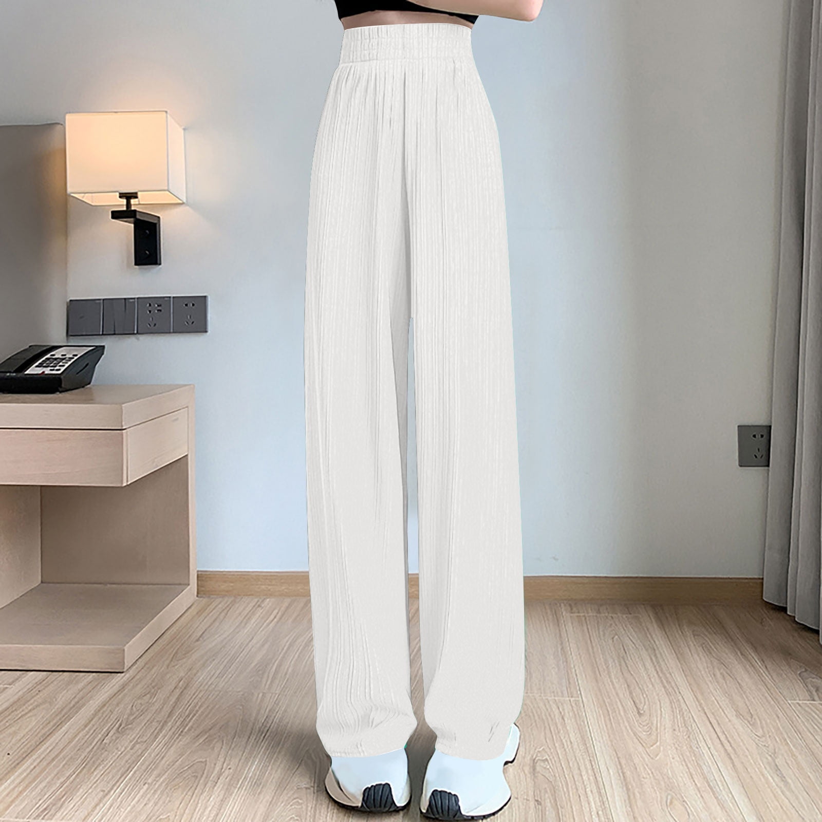 Scarlet Tigress Flowy Chiffon Elastic Waist Wide Leg Pants main image 0