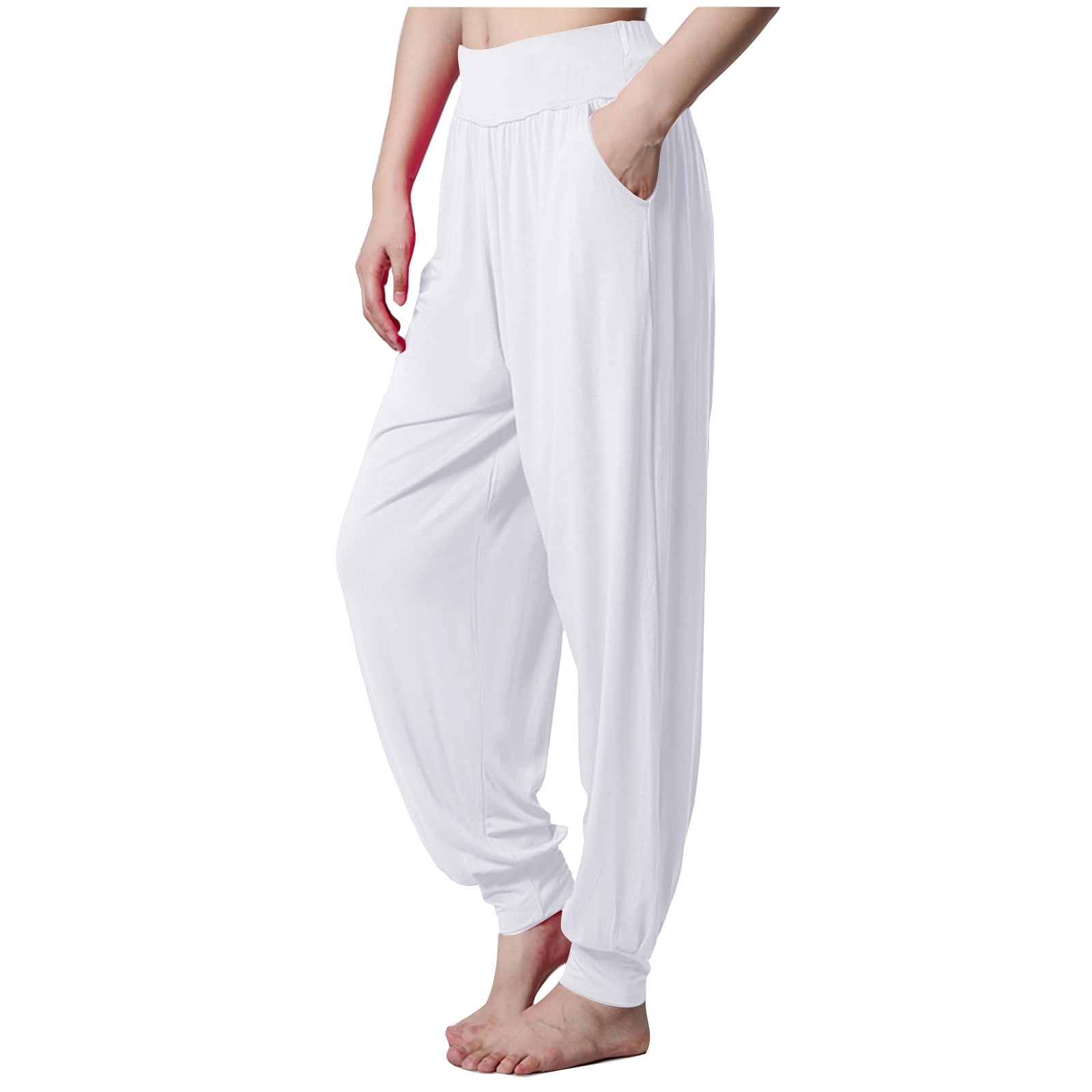 Mittoshop Yoga Air Stretch Elastic Waist Wide Leg Pants